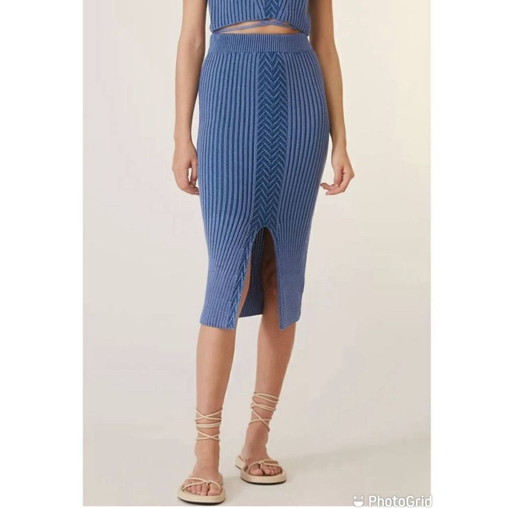 Anthropologie Knit Midi Skirt